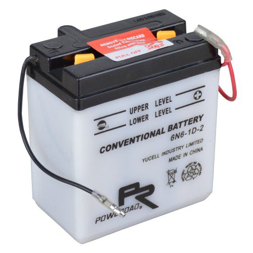Poweroad 6N6-1D-2 MC-Batteri 6V 6Ah 30A/EN