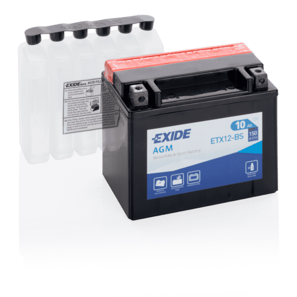 Exide ETX12-BS MC-batteri 12V 10Ah 150A/EN (4596)