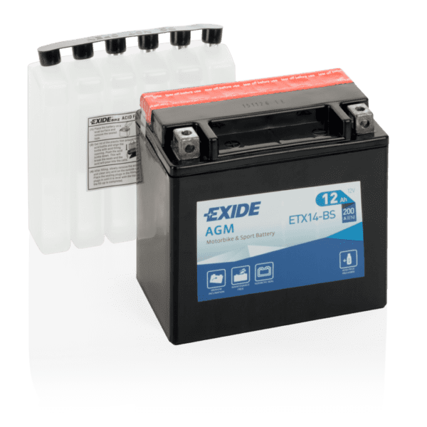 Exide 4597 MC-batteri 12V 12Ah 200A/EN (ETX14-BS)