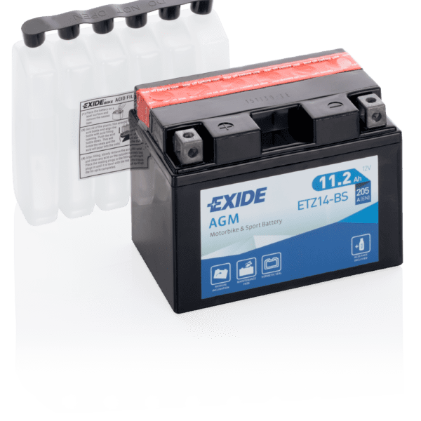Exide ETZ14-BS MC-batteri 12V 11.2Ah 205A/EN (4977)