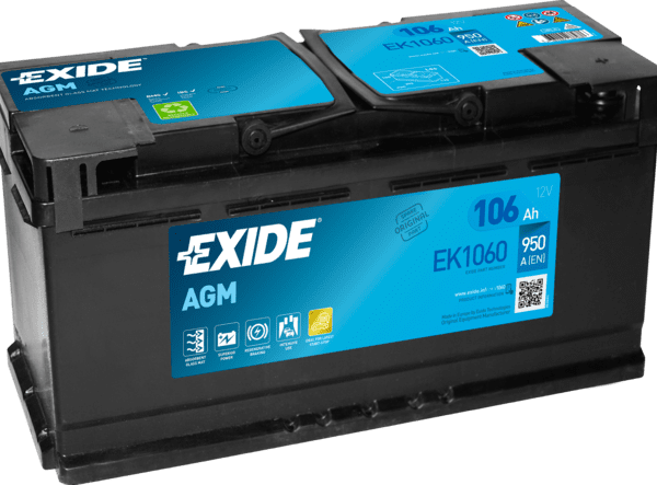 Exide EK1060 12V 106Ah 950A/EN AGM Startbatteri