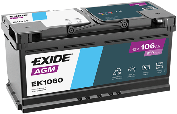 Exide EK1060 12V 106Ah 950A/EN AGM