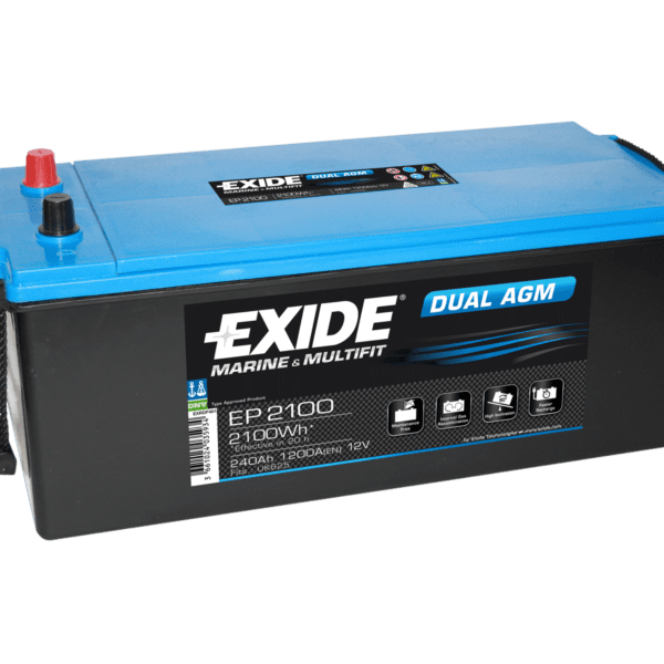 Exide EP2100 12V 240Ah 1200A/EN Dual AGM-Batteri