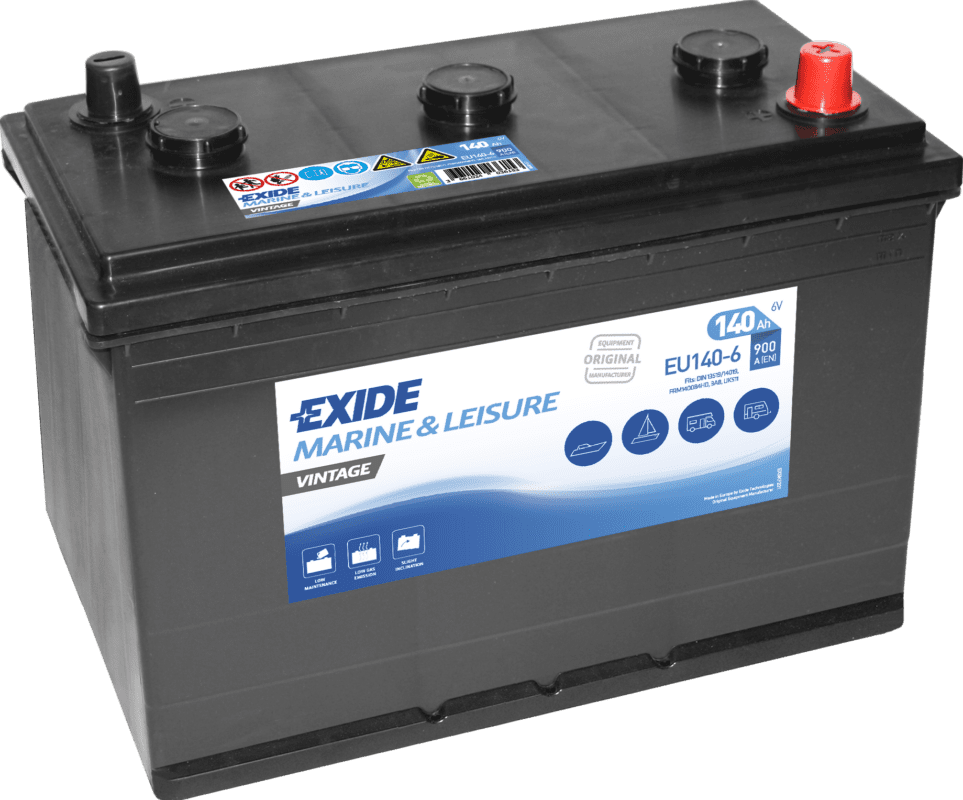 Exide EU1406 6V 140Ah 900A/EN Startbatteri køb online her!