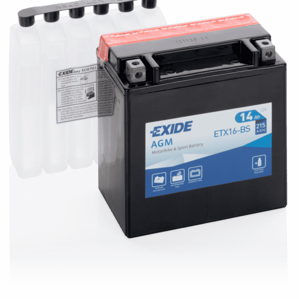 Exide 4974 MC-batteri 12V 14Ah 215A/EN (ETX16-BS)