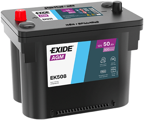 Exide EK508 12V 50Ah 800A/EN AGM