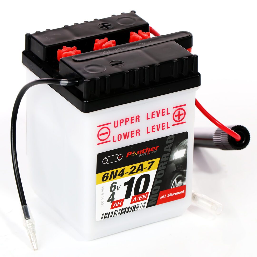 Panther 6N4-2A-7 MC-batteri 6V 4Ah 10A/EN