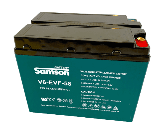 Samson 6EVF58 kabinescooter batteri