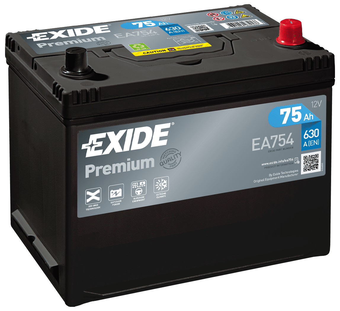 Exide Premium Carbon Boost EA754 Startbatteri