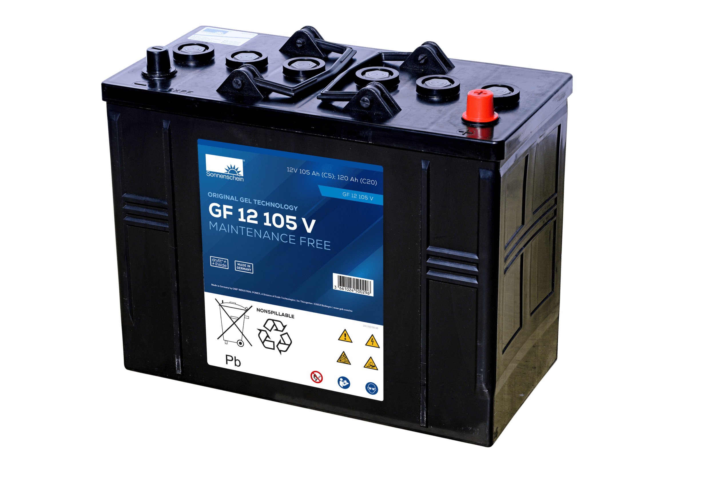 Sonnenschein GF12105V Gele Traktionsbatteri 12V 105Ah/5h