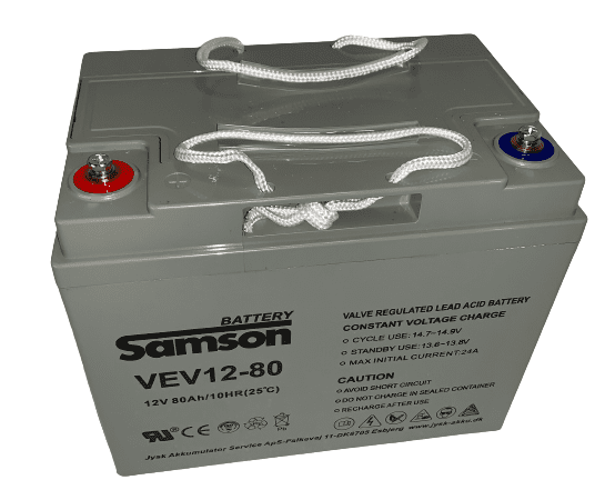 Samson VEV12-80 Super Deep-cycle VEV-AGM Batteri - køb