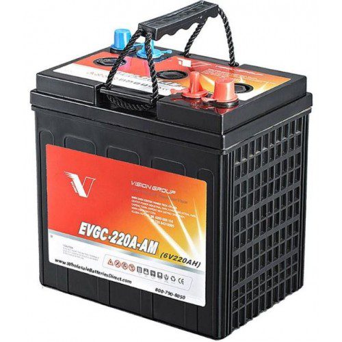 Vision EVGC6-220A-AM EV-AGM-Batteri 6V 220Ah Super-Deep-Cycle