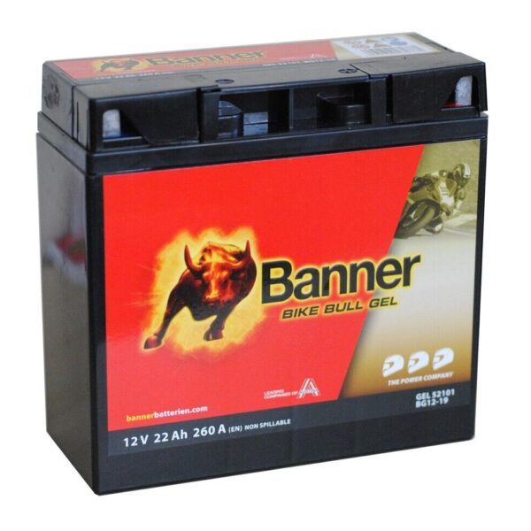 Banner 52101 Gele-Batteri 12V 22Ah 260A/EN