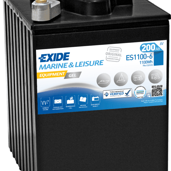 Exide ES1100-6 6V 200Ah 950A/EN Gele Batteri