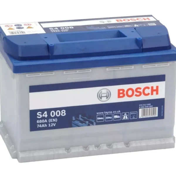 Bosch S4008 12V 74Ah 680A/EN Startbatteri