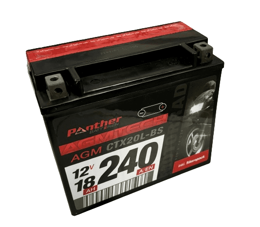 Panther CTX20L-BS MC-batteri 12V 18Ah 240A/EN