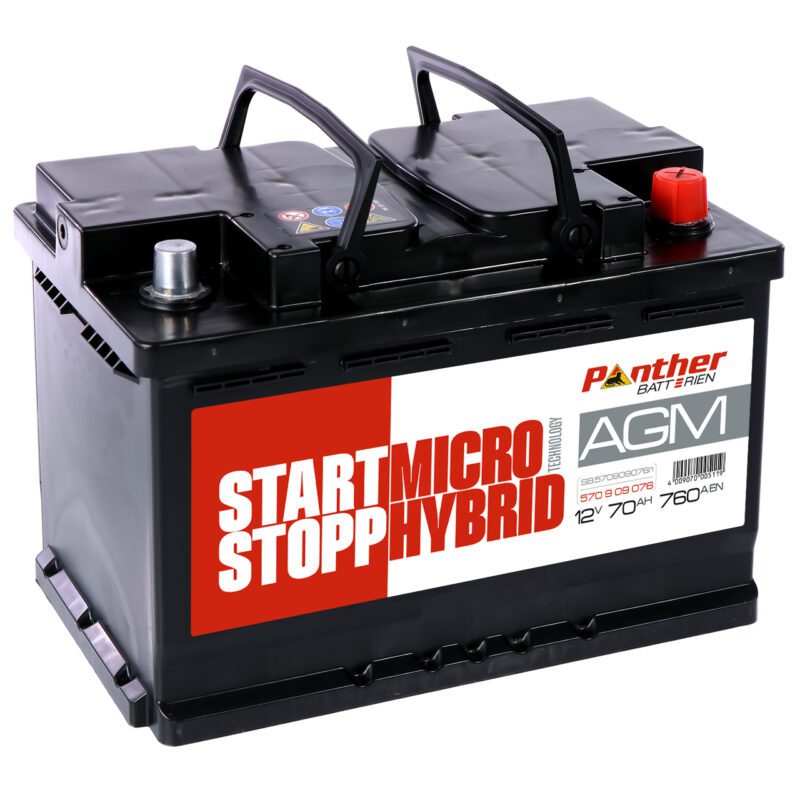 Panther 57090 12V 70Ah 760A/EN AGM-Startbatteri