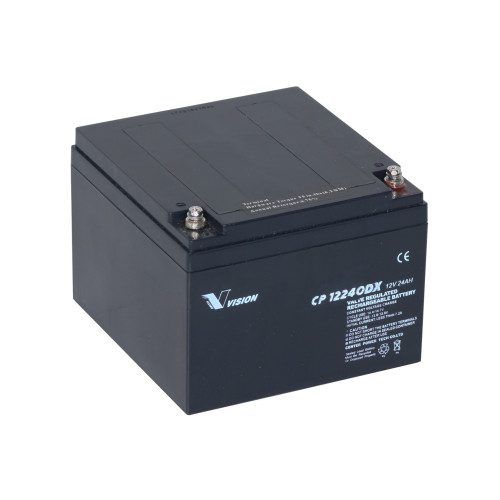 Vision CP12240 12V 24Ah AGM-Batteri