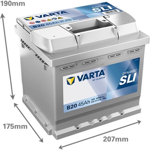 Varta B20 12V 45Ah 400A Startbatteri