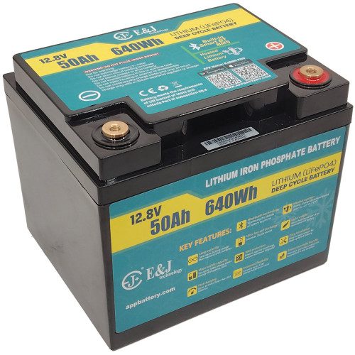 E&J Lithium 12V 50Ah Bluetooth & HEAT