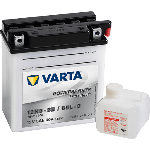 Varta 12N5-3B MC-batteri 12V 5Ah 60A/EN (505012)