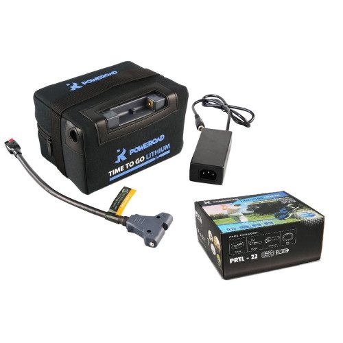 POWEROAD LITHIUM TROLLEY BATTERI 12V 22hA