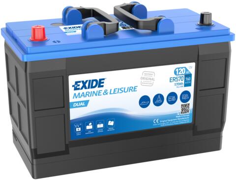 Exide ER570 Dual 12V 120Ah 760 CCA