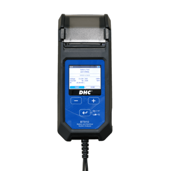 DHC BT910 batteri- og elektrisk systemtester m/udskrift