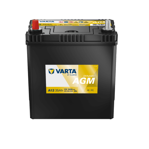 Varta A12 AGM-Startbatteri 12V 35Ah 340A/EN