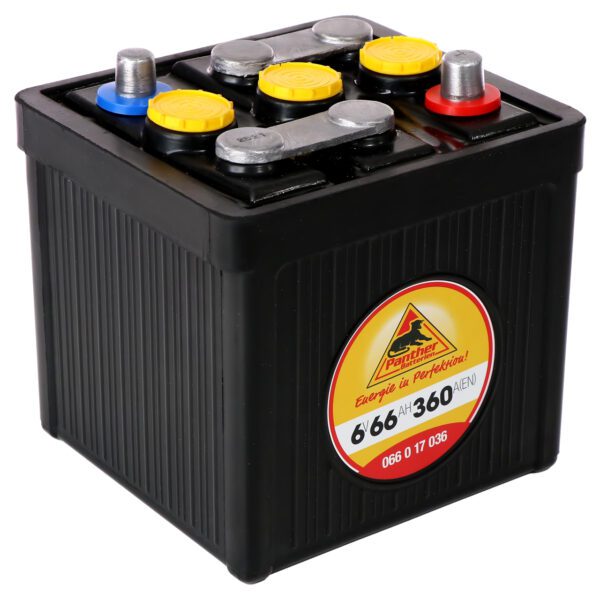 Panther Oldtimerbatteri 06617 6V 66Ah 360A/EN Bakelitkasse
