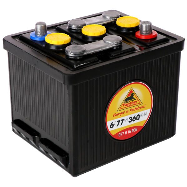 Panther Oldtimerbatteri 07715 6V 77Ah 360A/EN Bakelitkasse