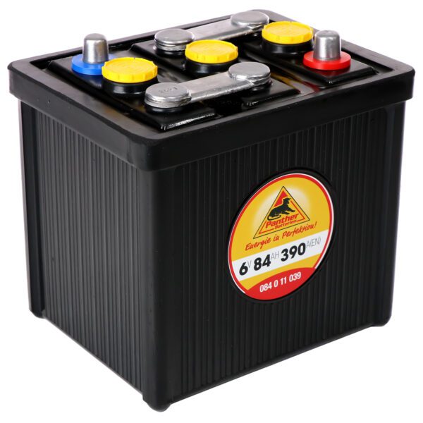 Panther Oldtimer batteri 08411 6V 84Ah 390A/EN Bakelitkasse
