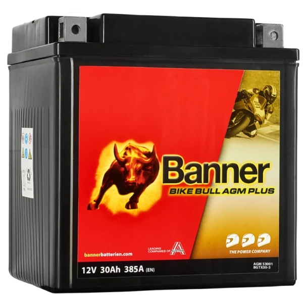 Banner 53001 GEL-Batteri 12V 30Ah 385A/EN