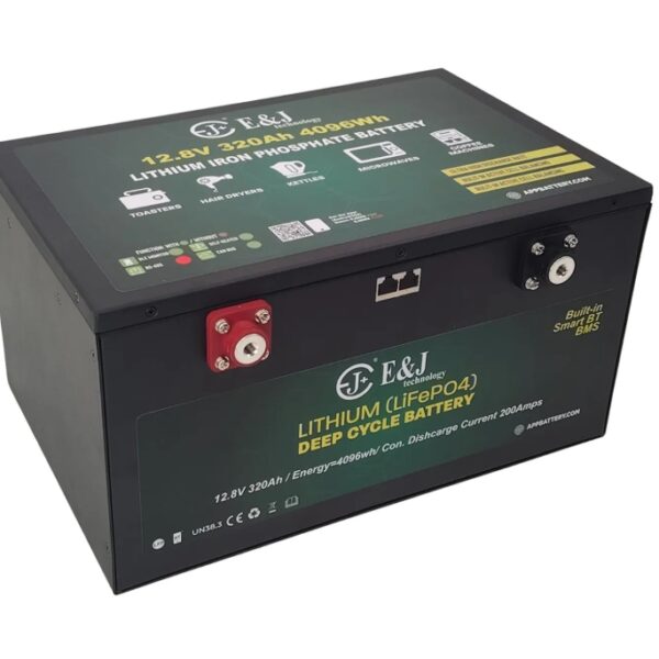 E&J Lithium 12V 320Ah Bluetooth & HEAT
